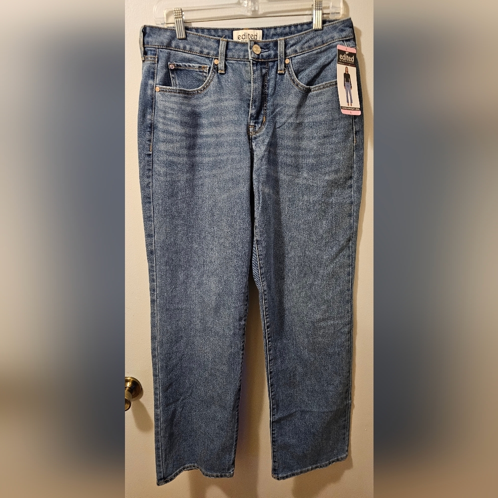 Edited by Remi Bader Loose Straight‎ Jeans Blue Women's Size 6 NWT
